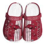 Personalized Arkansas Razorbacks Contrasting Stripes Crocs Best selling