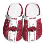 Personalized Arkansas Razorbacks Vertical Stripes Crocs Best selling