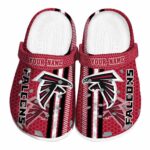Personalized Atlanta Falcons Contrasting Stripes Crocs Best selling