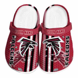 Personalized Atlanta Falcons Contrasting Stripes Crocs Best selling