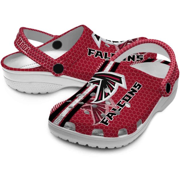 Personalized Atlanta Falcons Contrasting Stripes Crocs Latest Model