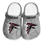 Personalized Atlanta Falcons Cracked Texture Crocs Best selling