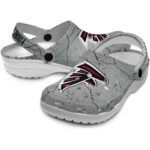 Personalized Atlanta Falcons Cracked Texture Crocs Best selling