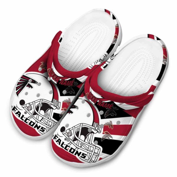 Personalized Atlanta Falcons Football Helmet Crocs Trendy