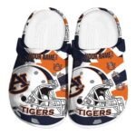 Personalized Auburn Tigers Football Helmet Crocs Best selling