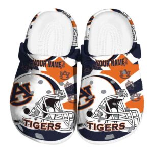 Personalized Auburn Tigers Football Helmet Crocs Best selling