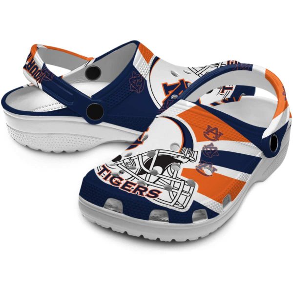 Personalized Auburn Tigers Football Helmet Crocs Latest Model