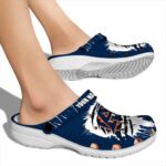 Personalized Auburn Tigers Splash Motif Background Crocs Best selling