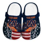 Personalized Auburn Tigers Star Spangled Side Pattern Crocs Best selling