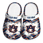 Personalized Auburn Tigers Zigzag Paint Burst Clog 1 Personalized Auburn Tigers Zigzag Paint Burst Crocs Best selling