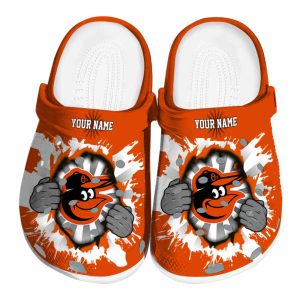 Personalized Baltimore Orioles Gripping Hand Crocs Best selling