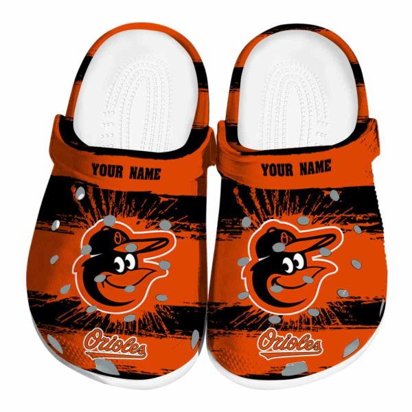 Personalized Baltimore Orioles Paint Splatter Graphics Crocs Best selling