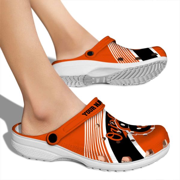 Personalized Baltimore Orioles Vibrant Dual Tone Crocs High quality