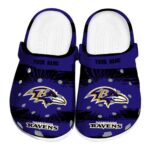 Personalized Baltimore Ravens Paint Splatter Graphics Clog 1 Personalized Baltimore Ravens Paint Splatter Graphics Crocs Best selling