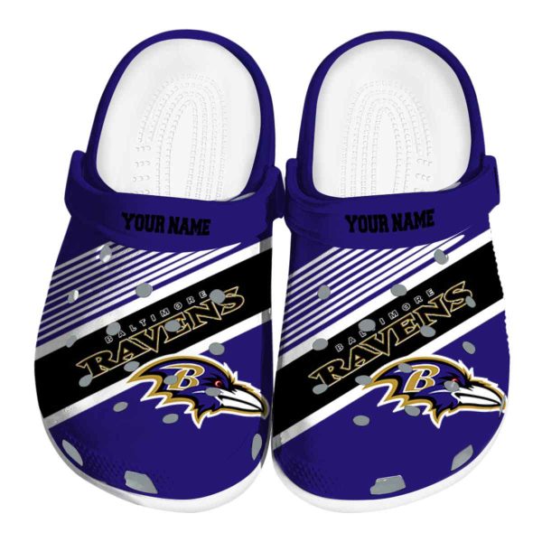 Personalized Baltimore Ravens Vibrant Dual Tone Crocs Best selling