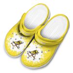 Personalized Banana Splatter Background Crocs Trendy