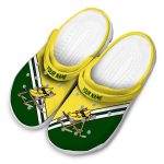 Personalized Banana Striped Accents Crocs Trendy