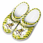 Personalized Banana Zigzag Paint Burst Crocs Trendy