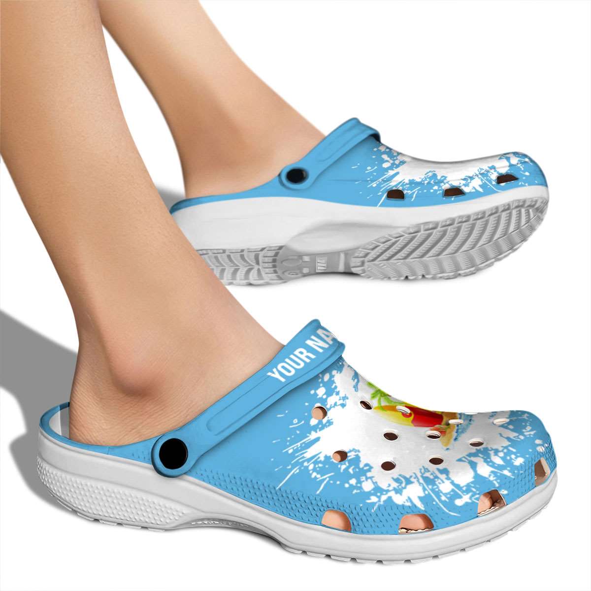 Crocs Pattern Background Personalized Beach Splatter Background Clog - VivaCrocs