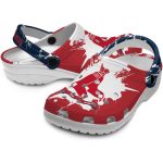 Personalized Boston Red Sox Splatter Pattern Crocs Latest Model