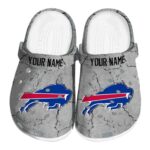 Personalized Buffalo Bills Cracked Texture Crocs Best selling
