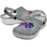 Personalized Buffalo Bills Cracked Texture Crocs Best selling