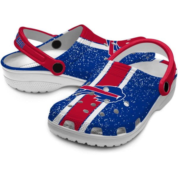 Personalized Buffalo Bills Vertical Stripes Crocs Latest Model