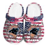 Personalized Carolina Panthers Freedom Splinter Crocs Best selling