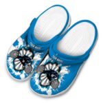 Personalized Carolina Panthers Gripping Hand Crocs Best selling