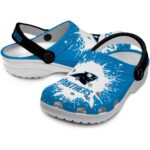 Personalized Carolina Panthers Splash Art Crocs Best selling