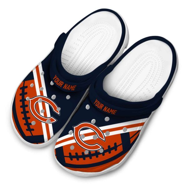 Personalized Chicago Bears Football Motif Crocs Trendy