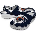 Personalized Chicago Bears Splash Motif Background Crocs Best selling