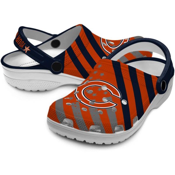 Personalized Chicago Bears Star Spangled Graphic Crocs Latest Model