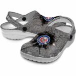 Personalized Chicago Cubs Cracked Ground Texture Crocs Best selling