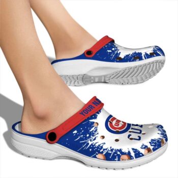 Personalized Chicago Cubs Splash Art Crocs High quality