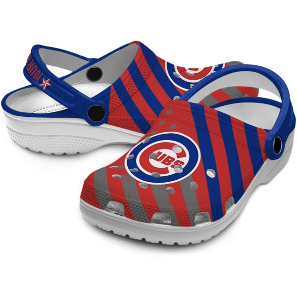 Personalized Chicago Cubs Star Spangled Graphic Crocs Latest Model