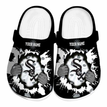 Personalized Chicago White Sox Gripping Hand Crocs Best selling