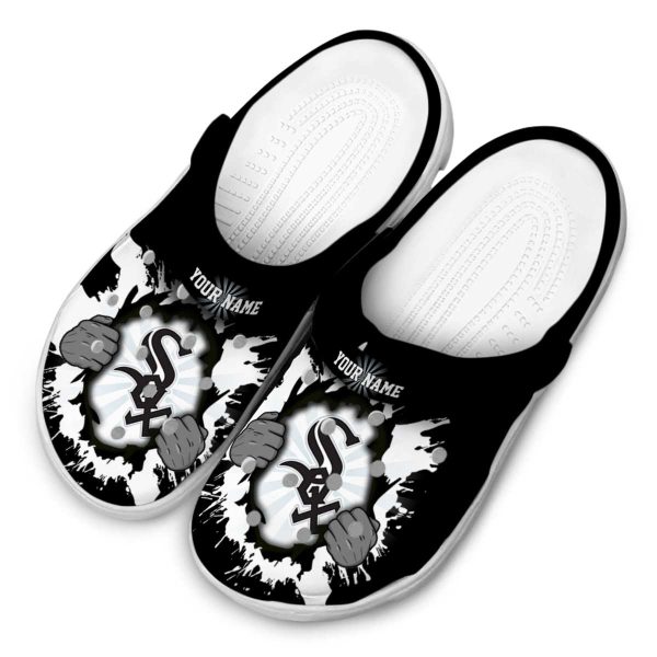 Personalized Chicago White Sox Gripping Hand Crocs Trendy