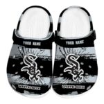 Personalized Chicago White Sox Paint Splatter Graphics Crocs Best selling