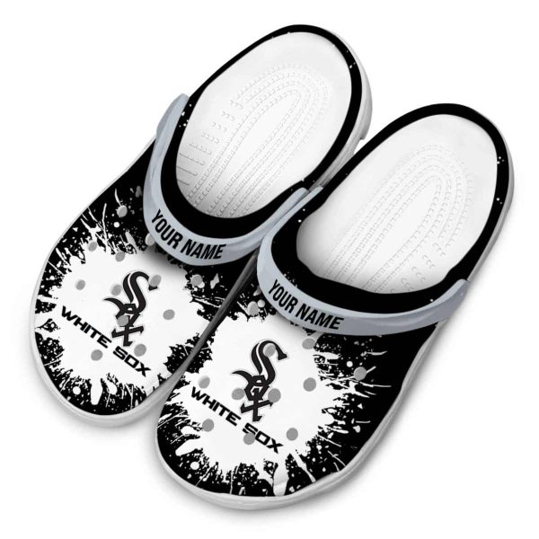 Personalized Chicago White Sox Splash Art Crocs Trendy