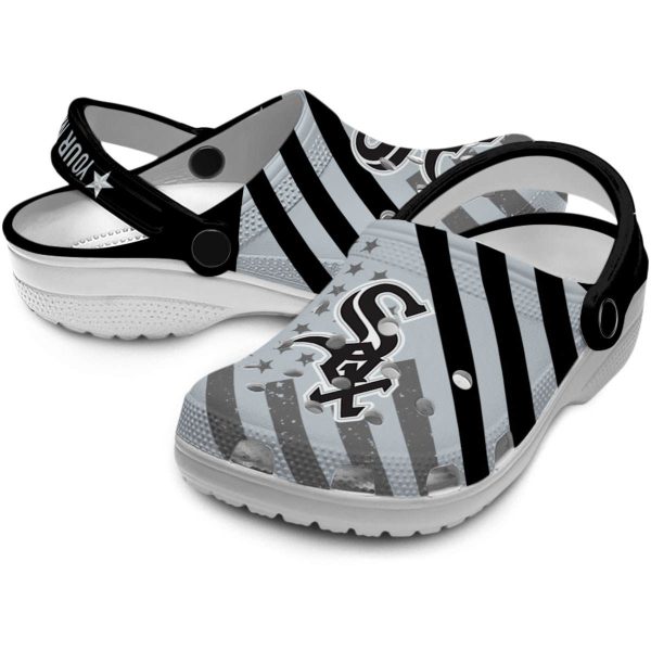 Personalized Chicago White Sox Star Spangled Graphic Crocs Latest Model