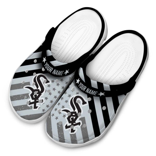 Personalized Chicago White Sox Star Spangled Graphic Crocs Trendy