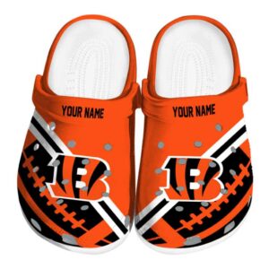 Personalized Cincinnati Bengals Football Motif Crocs Best selling
