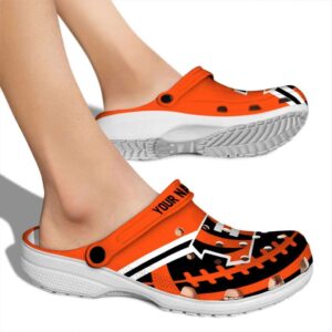 Personalized Cincinnati Bengals Football Motif Crocs High quality