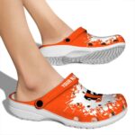 Personalized Cincinnati Bengals Splatter Background Crocs Best selling