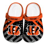 Personalized Cincinnati Bengals Star Spangled Graphic Crocs Best selling