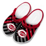Personalized Cincinnati Reds Star Spangled Graphic Crocs Best selling