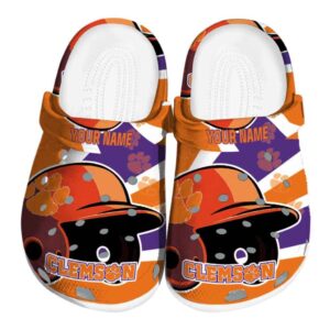 Personalized Clemson Tigers Baseball Helmet Crocs Best selling