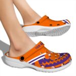 Personalized Clemson Tigers Football Motif Crocs Best selling