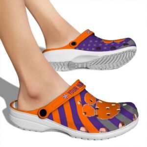 Personalized Clemson Tigers Star Spangled Graphic Crocs High quality